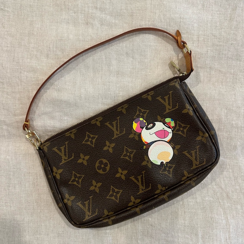 Louis Vuitton x Takashi Murakami Panda Pochette bag 2004 limited edition
